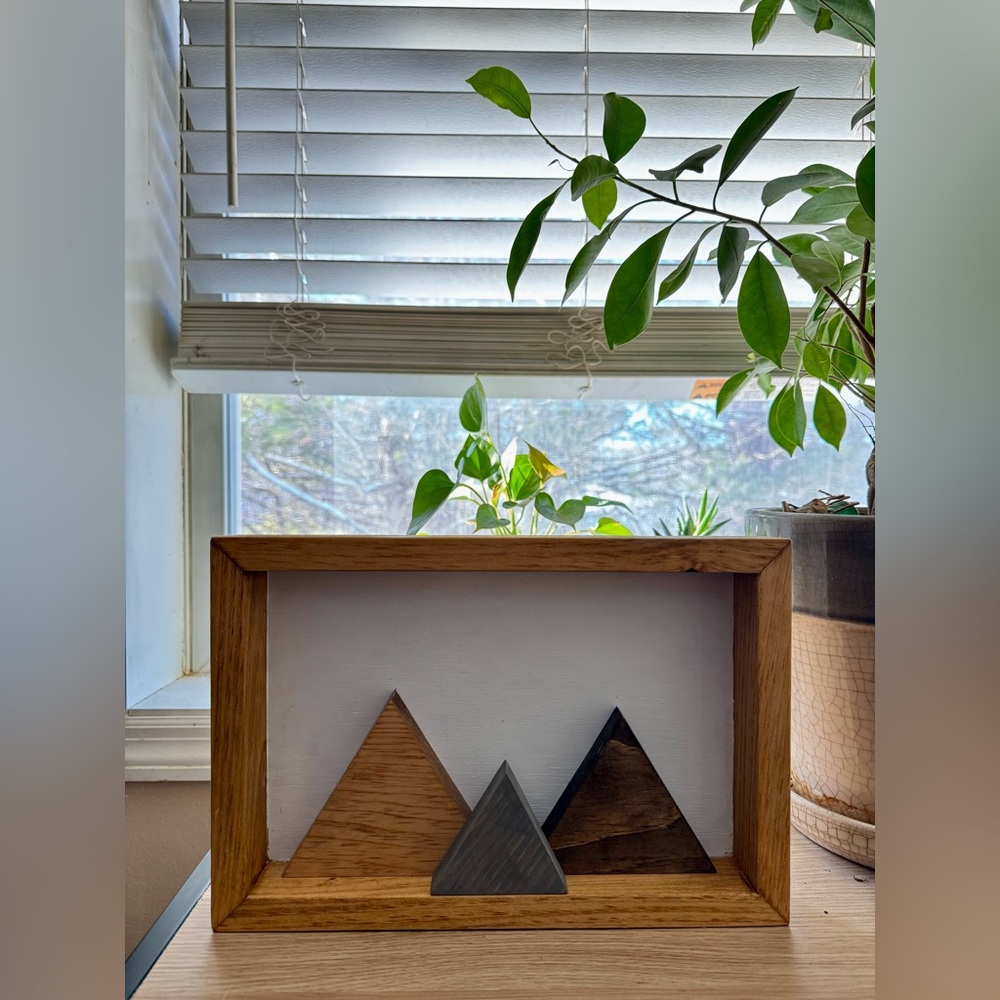 Handmade Mountain 3D Frame Home Decor